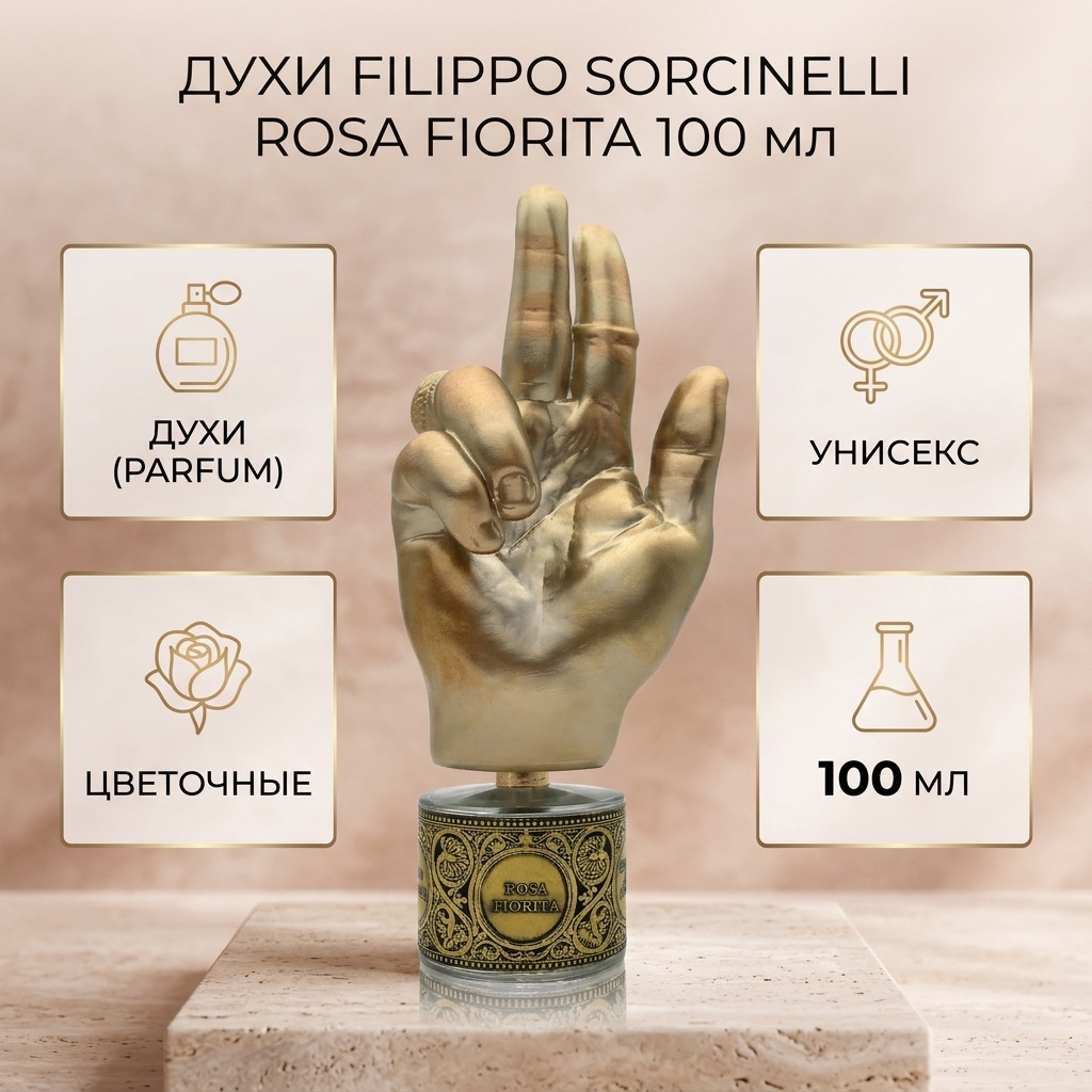 Filippo Sorcinelli Rosa Fiorita духи PARFUM 100 мл, унисекс
