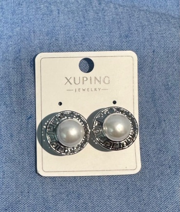 Серьги Xuping Jewelry медицинская сталь, искусственный жемчуг