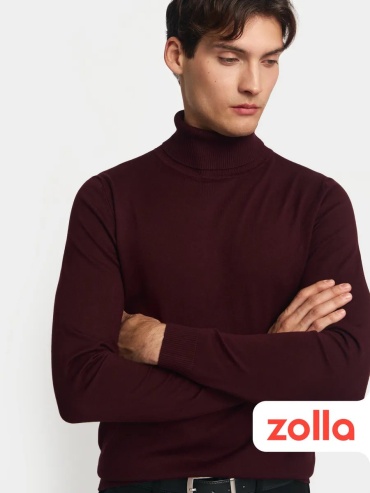 Водолазка Zolla бордовый