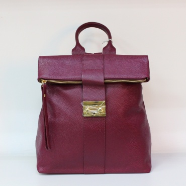 Рюкзак Genuine Leather натуральная кожа бордовый