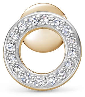 Накрутка Vesna Jewelry для ушей вес 0.59 г золото, бриллиант