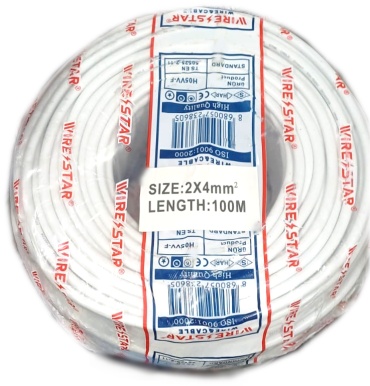 Кабель ПВС 2x4, 100 м