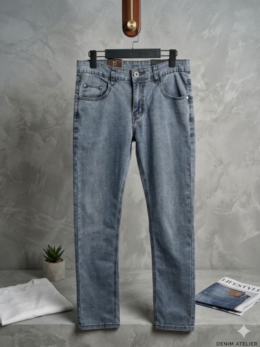 Джинсы зауженные Denim синий