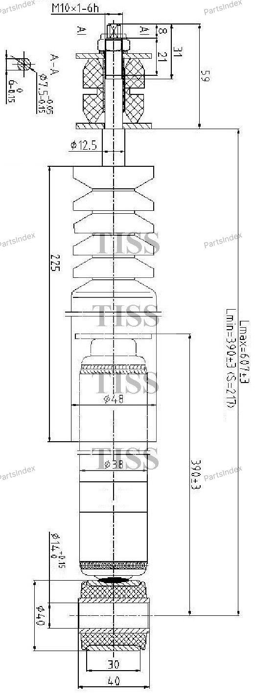 Амортизатор JD задний JAA0204 1 шт