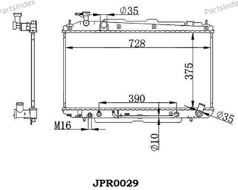 JD Радиатор Охлаждения ДВС JPR0029