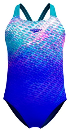 Слитный купальник Speedo синий, розовый