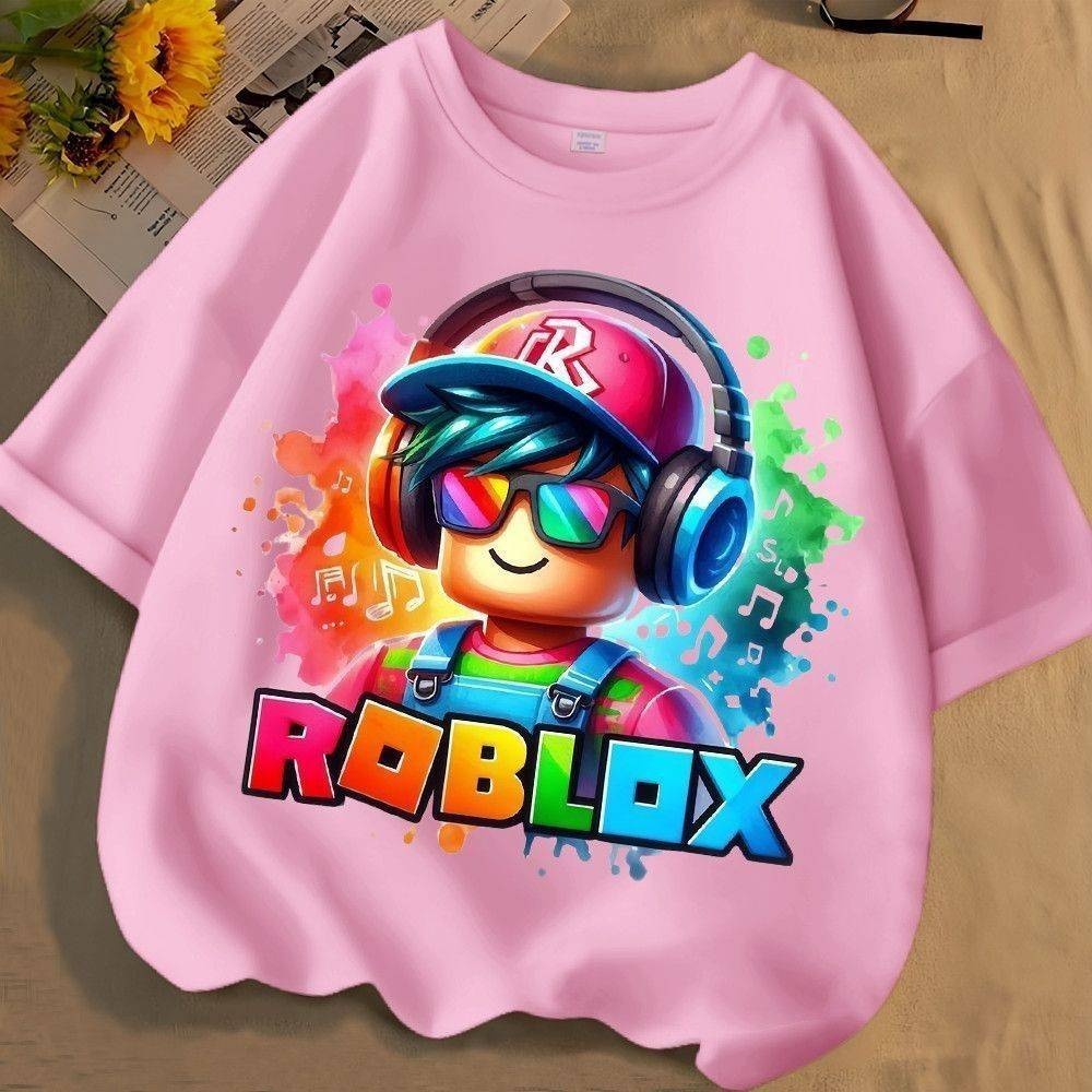 Футболка Roblox розовый