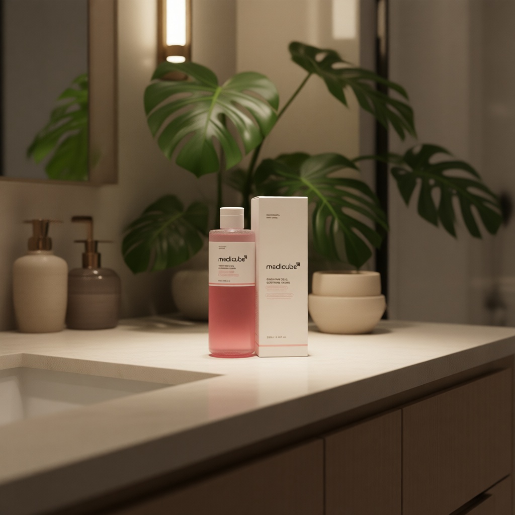 Medicube тонер Успокаивающий тонер с PDRN и Cica Medicube Pink Soothing Toner 250 мл