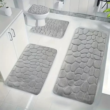 Комплект ковриков Набор для ванны 100x50 см, полиэстер