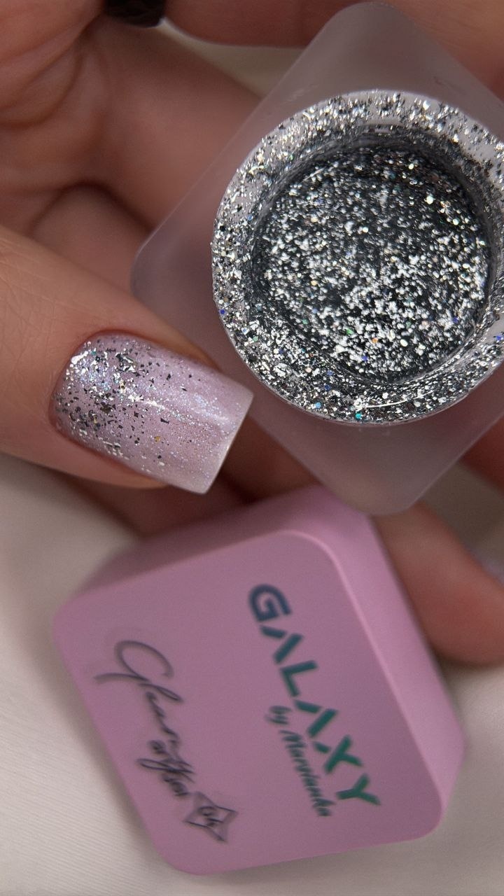 Galaxy гель для дизайна Gleamy art gel 04 5 мл