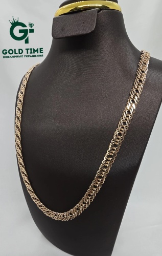 GOLD TIME 319414585 длина 55 см, вес 11.4 г золото, плетение тройной ромб