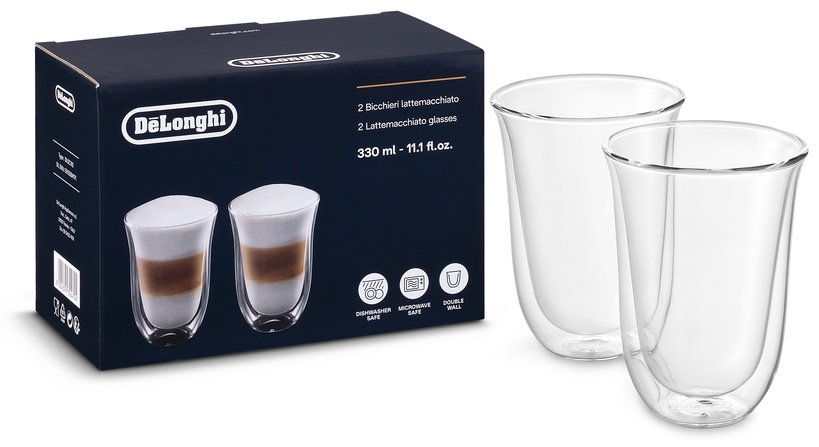 Набор стаканов Delonghi 330 мл, боросиликатное стекло, 2 шт