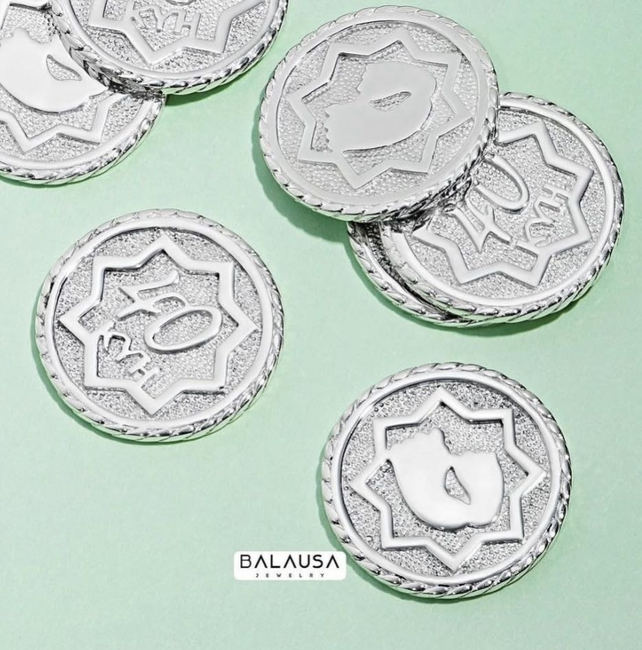 Монета Balausa Jewelry MON001 вес 3.8 г серебро, без вставок