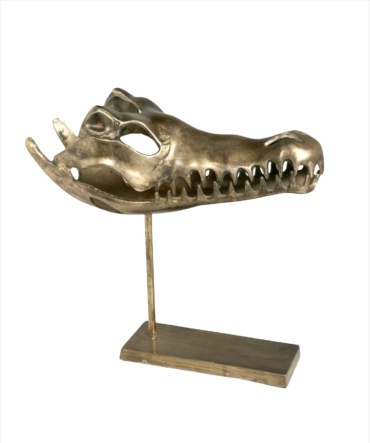 British Asia Home статуэтка Dinosaur Face 43 см, алюминий