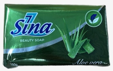 Кусковое мыло туалетное Sina Алое вера 1 шт