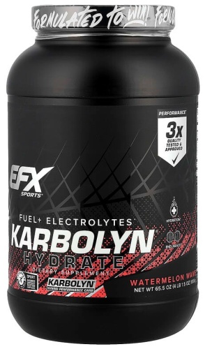 Посттренировочный комплекс EFX Sports Karbolyn Hydrate, Watermelon Wave, 1856 г Watermelon Wave