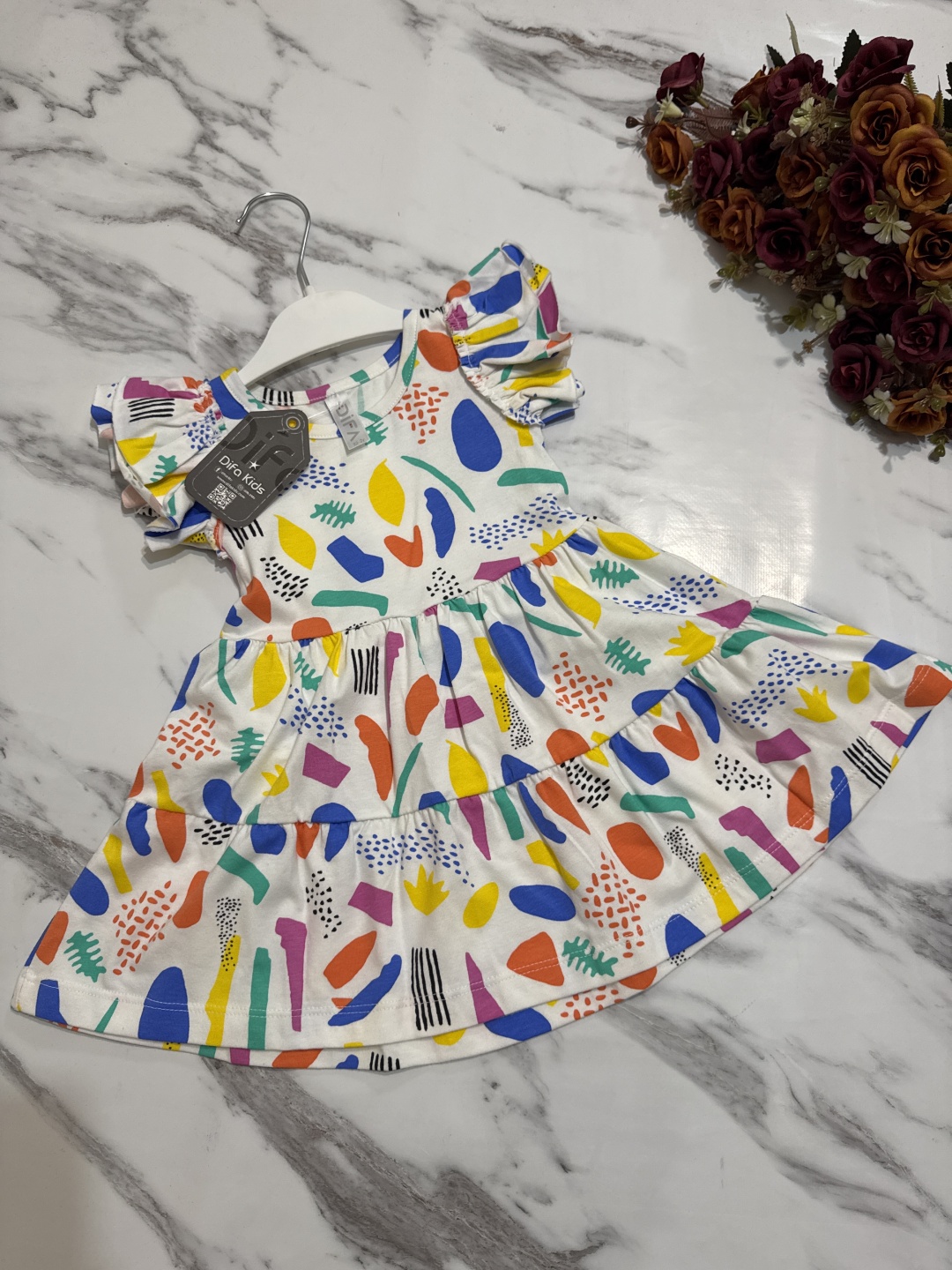 Повседневное платье DIFA KIDS мультиколор