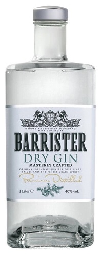 Джин Barrister прозрачный 40% 1 л