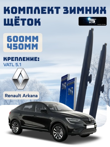 Щетка каркасная Sirius 450373839 600 мм, 2 шт