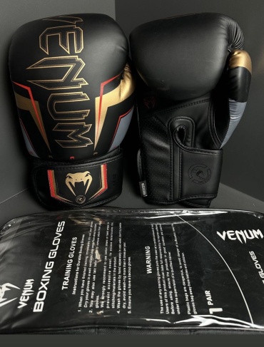 Боксерские перчатки Venum 12 oz черный
