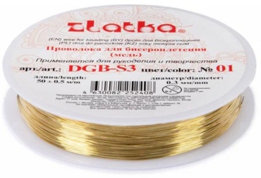 Zlatka проволока №2 DGB-3 5 м золотистый 1 шт