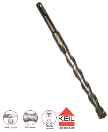 Бур SDS-plus KEIL A1.253.100.260, 10х260 мм, 1 шт