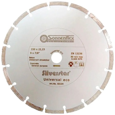 Диск отрезной алмазный 230x22.23х2.4 мм, Sonnenflex 83104