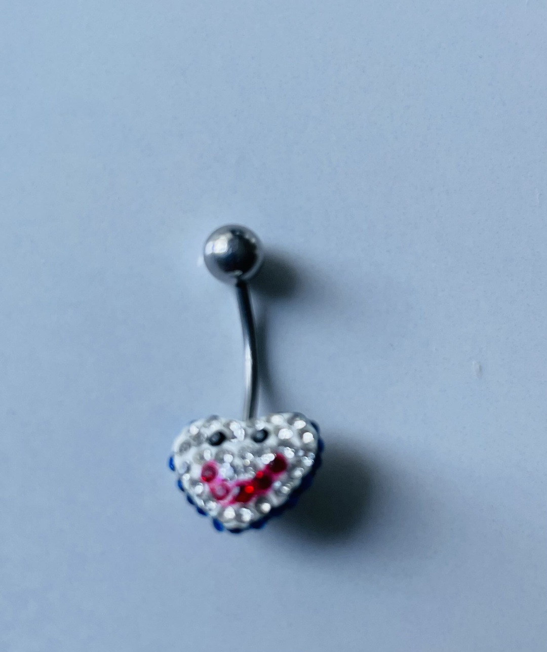 Банан HandMade 00058 хирургическая сталь, кристаллы Swarovski