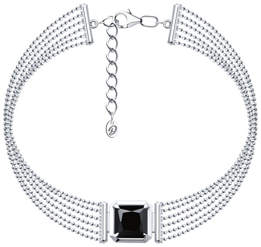 Diamant 68859 длина 16.19 см, вес 6.59 г серебро, плетение отсутствует