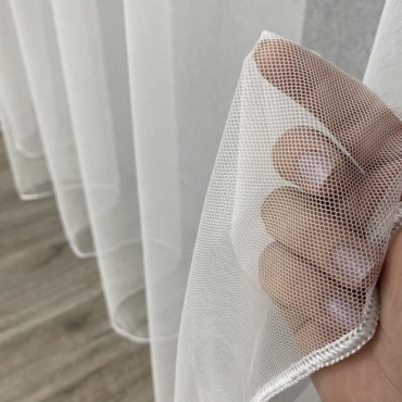 Тюль Aisulu textile 500x250 см 1 шт, полиэстер, белый