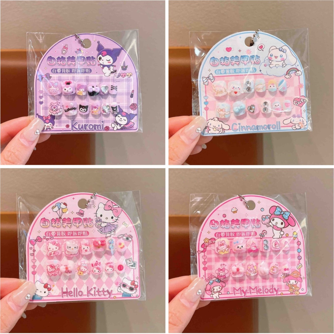 Kuromi, Melody, Sanrio, HelloKitty накладные ногти 4+