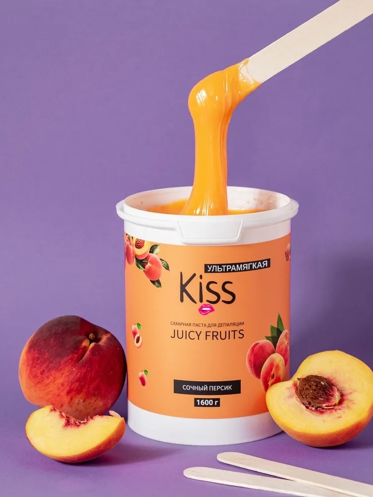 Kiss Juicy Fruits сочный персик паста, ультрамягкая 1600 г