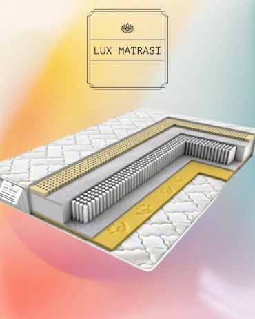 Детский матрас LUX MATRASI НПБ Double softness ML 20 77x177x22 см, с независимыми пружинами, жаккард, вискоза
