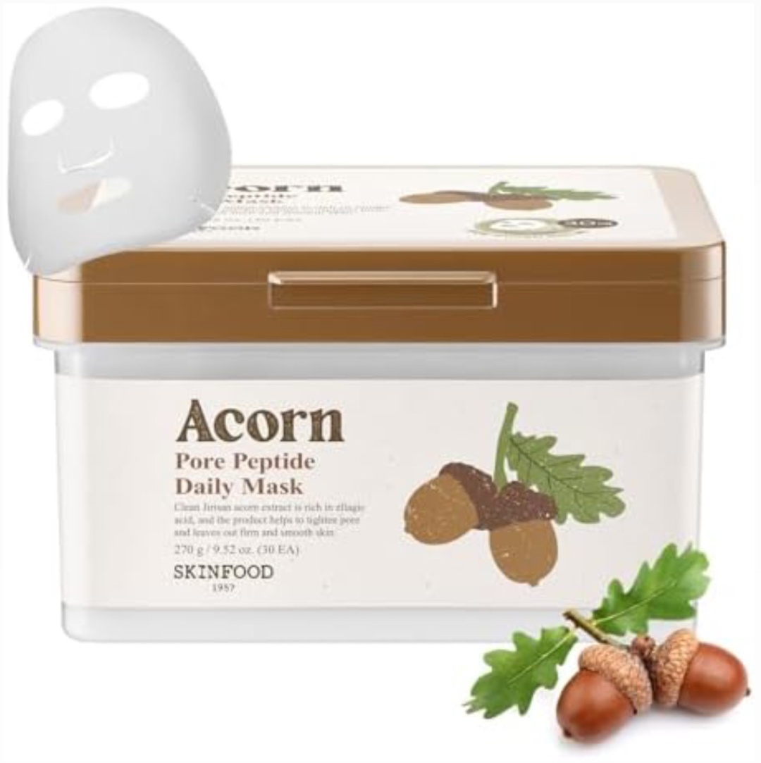 Маска для лица Skinfood тканевая Acorn 30 шт