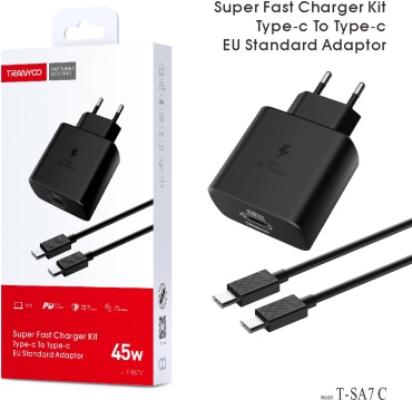 TRANYOO T-SA7 C USB Type-C 45 Вт черный