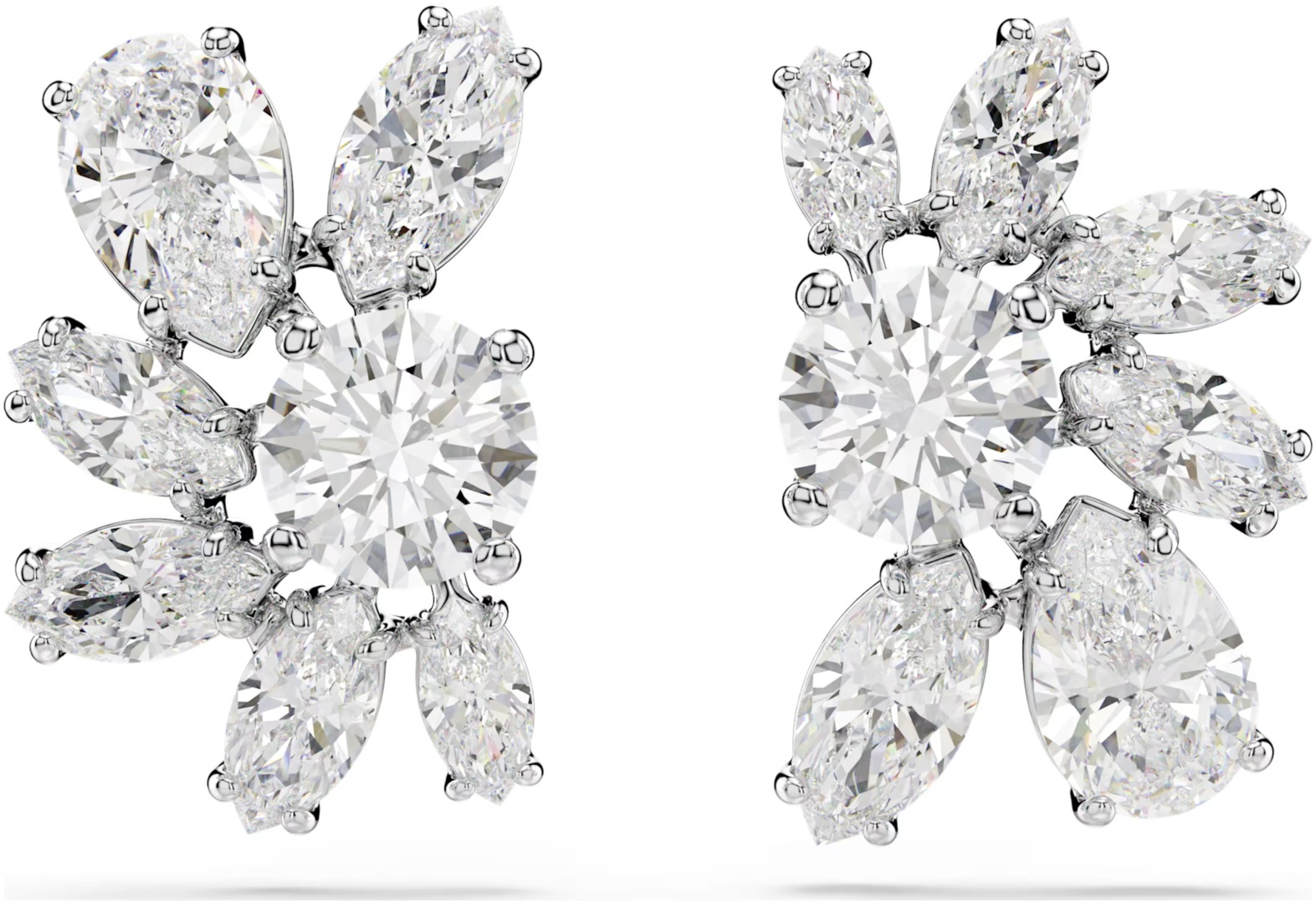 Серьги Swarovski бижутерный сплав, кристаллы Swarovski