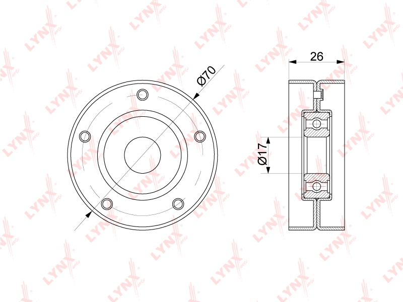LYNXauto ролик PB5341