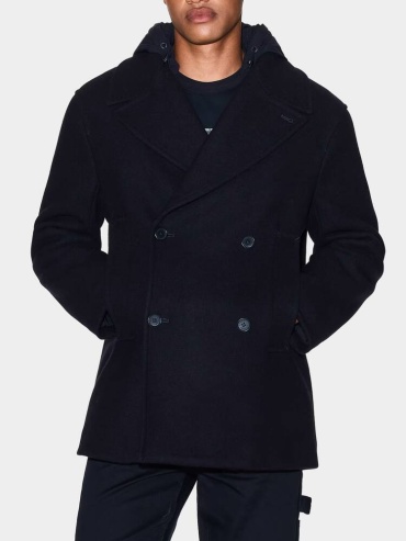 Пальто Armani Exchange темно-синий