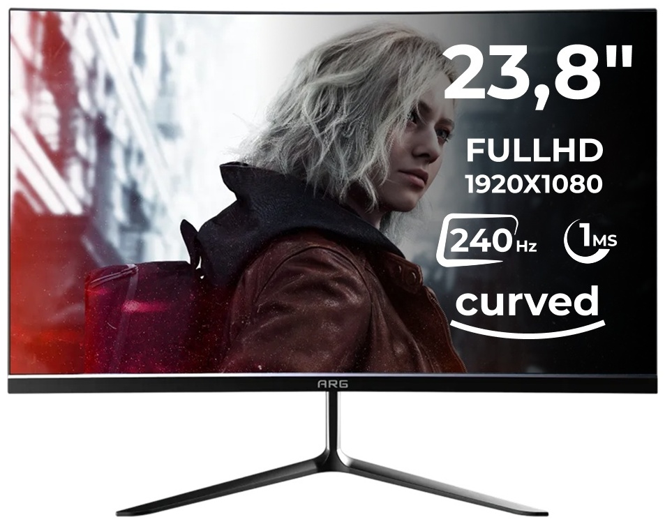 Монитор 23.8" ARG M24X240 черный