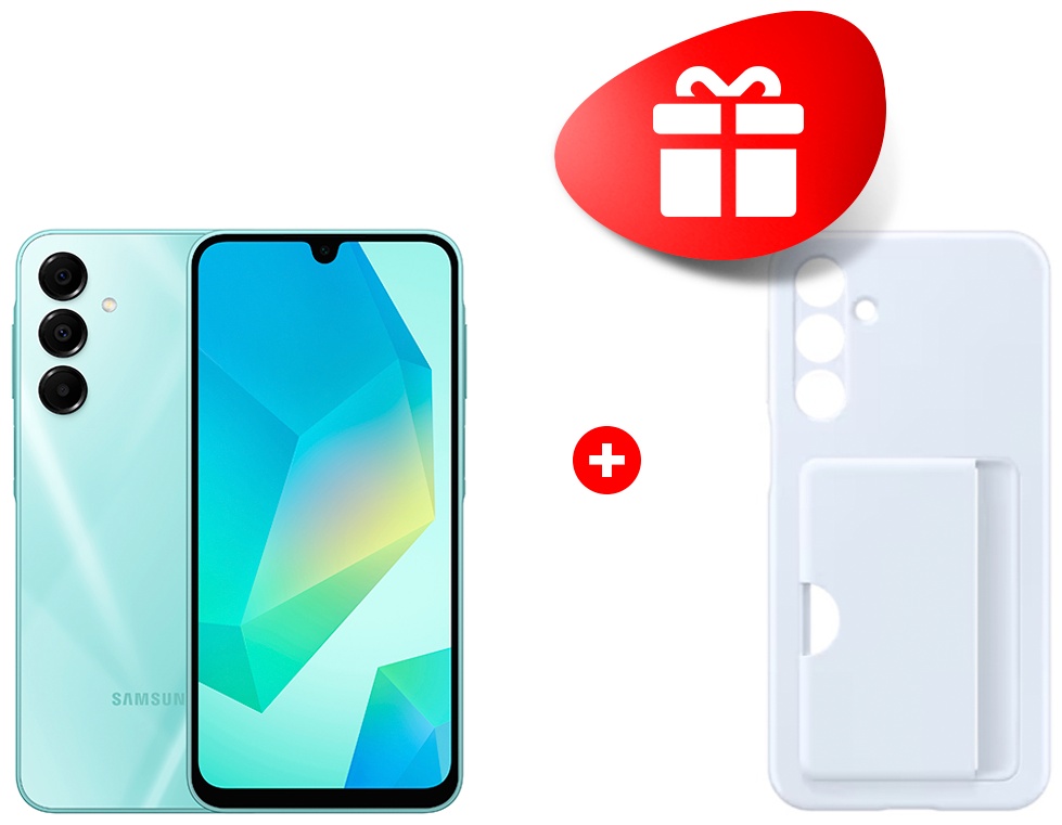 Смартфон Samsung Galaxy A16 6 ГБ/128 ГБ зеленый + подарок