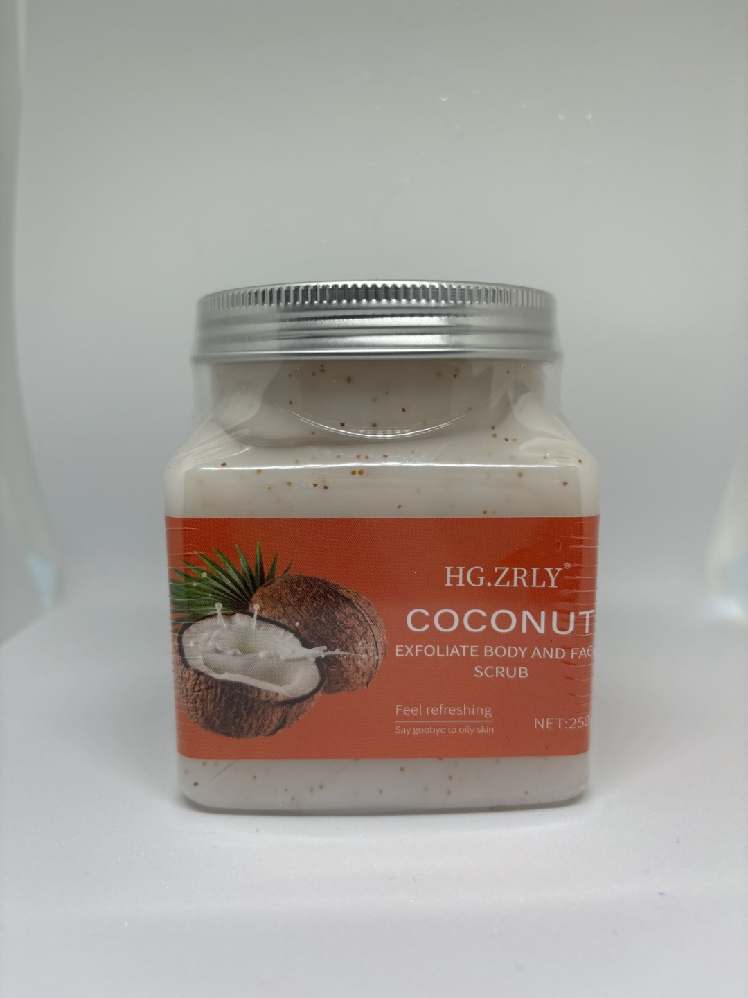 HG.ZRLY скраб Coconut Exfoliating для рук, для ног, для тела 250 мл