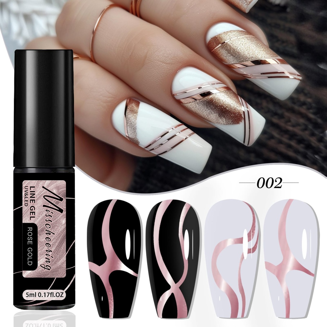 Misscheering гель-краска Misscheering гель-краска с кисточкой 002 Rose gold 5 мл