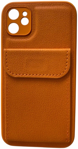 Чехол 100baksovwallet для Apple iPhone 11 оранжевый
