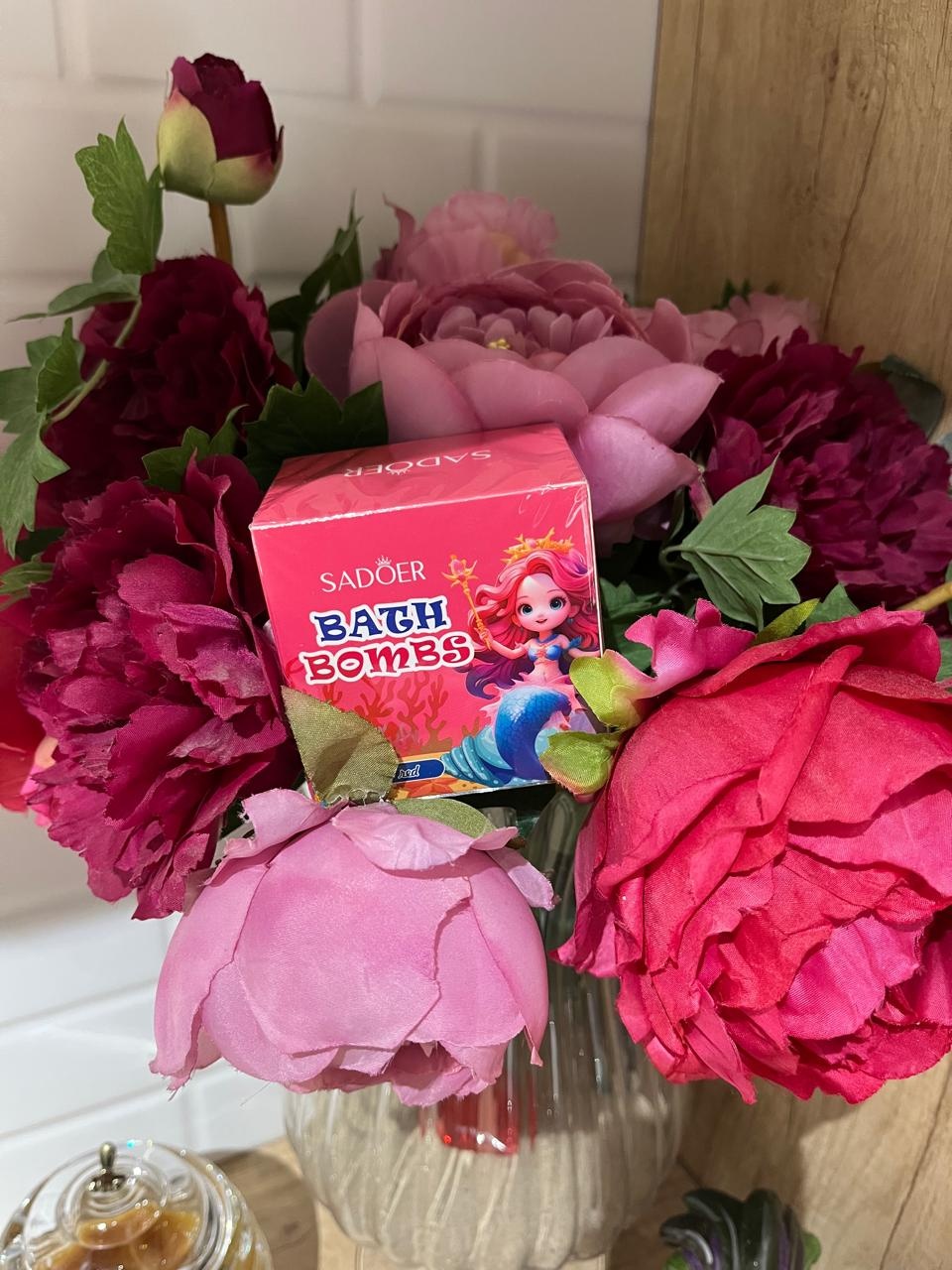 Sadim.kz Бомбочка для ванны ракушки, красная 120 гр бомбочка 120 г