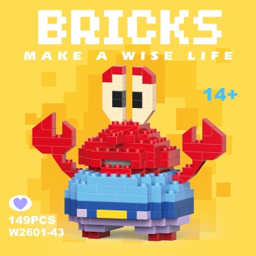 Конструктор Bricks Мистер крабс M3043, деталей 149 шт