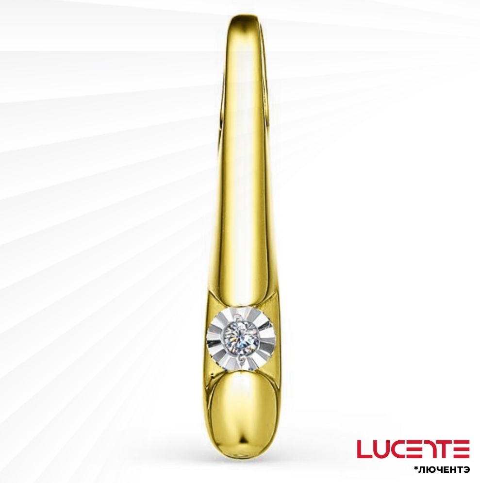 Подвеска Lucente Бриллианты Якутии л3077302 вес 0.99 г золото, бриллиант