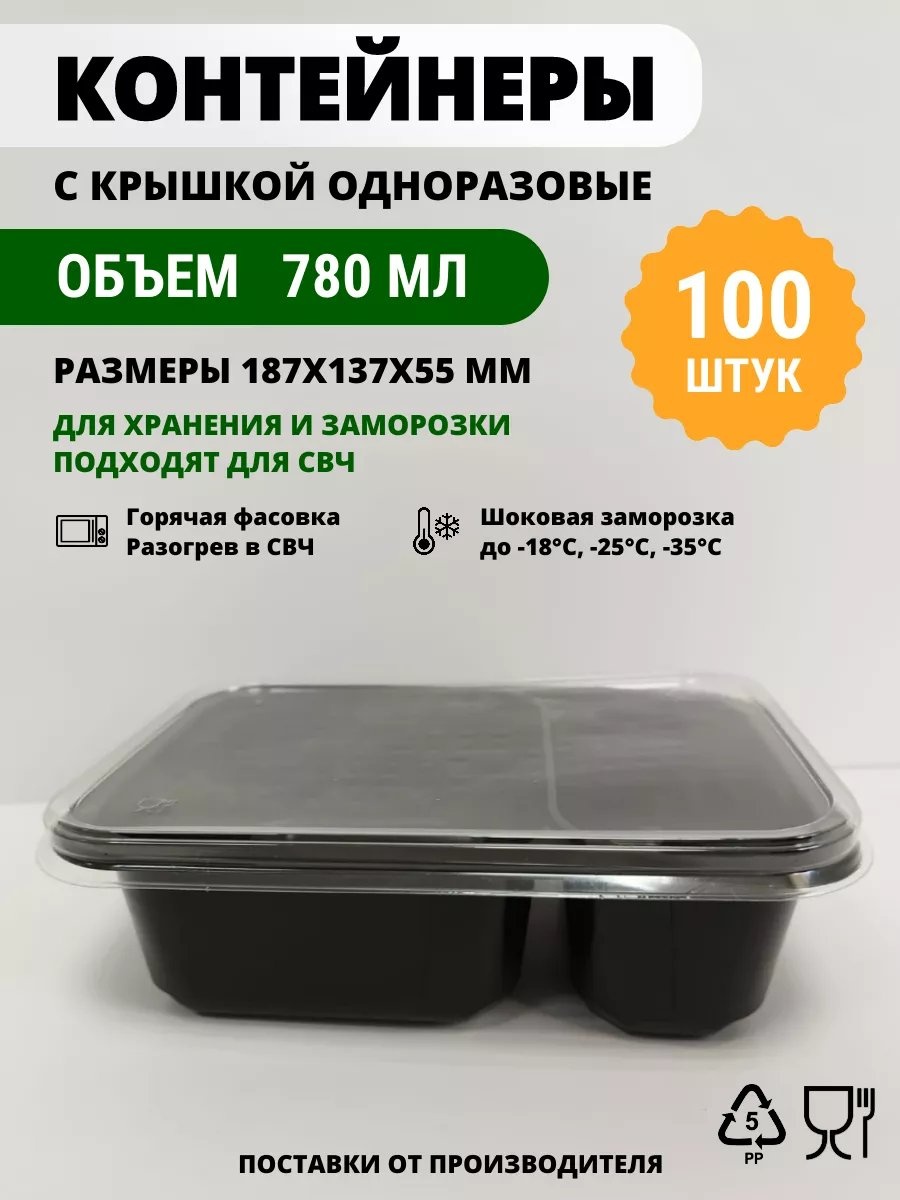 Набор посуды 256644243 черный 100 шт