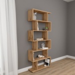 Стеллаж напольный Den store 844657881, 73x25x175 см, коричневый