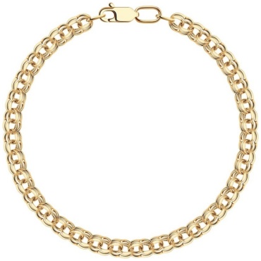 ALEXEEV Gold & Jewelry 552070702-01 длина 19 см, вес 3.46 г золото, плетение бисмарк