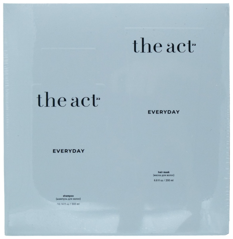 The Act Everyday шампунь 300 мл + маска для волос 200 мл набор по уходу за волосами для женщин